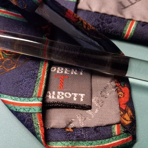 Robert Talbott Silk Christmas Sleigh Tie - Picture 7 of 7